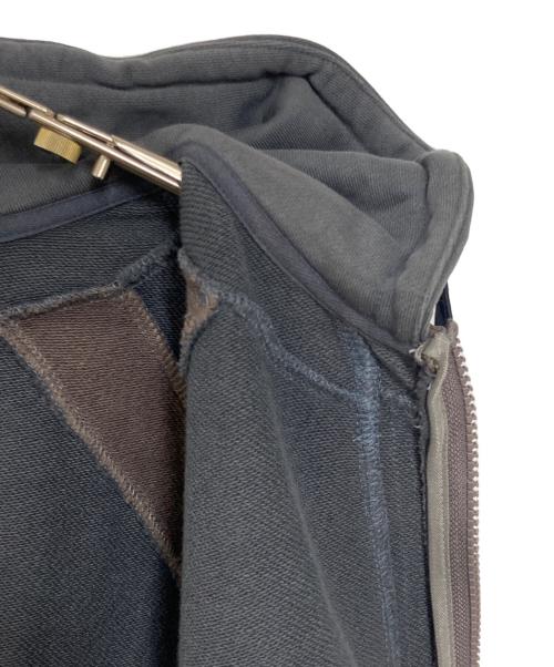 san san gear（サンサンギア）san san gear (サンサンギア) OBLIQUE HOODIE ZIP-UP グレー サイズ:1の古着・服飾アイテム