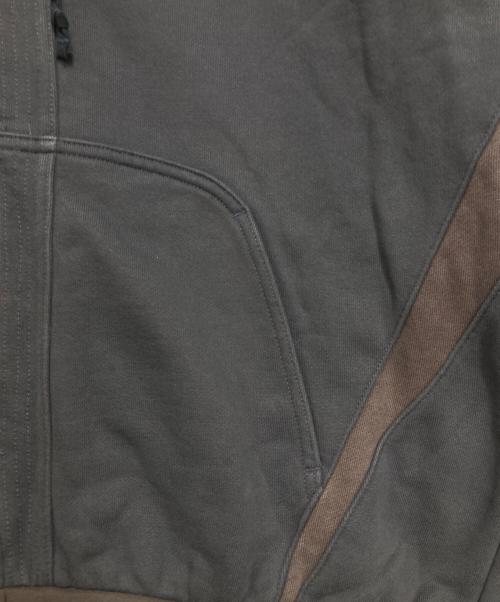 san san gear（サンサンギア）san san gear (サンサンギア) OBLIQUE HOODIE ZIP-UP グレー サイズ:1の古着・服飾アイテム