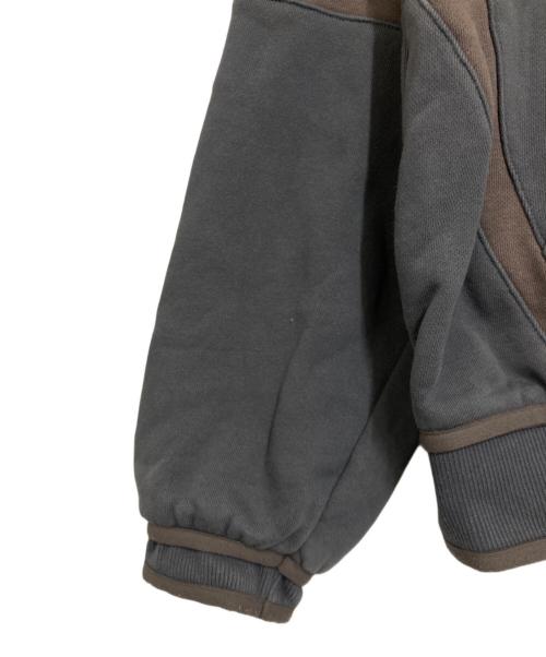 san san gear（サンサンギア）san san gear (サンサンギア) OBLIQUE HOODIE ZIP-UP グレー サイズ:1の古着・服飾アイテム