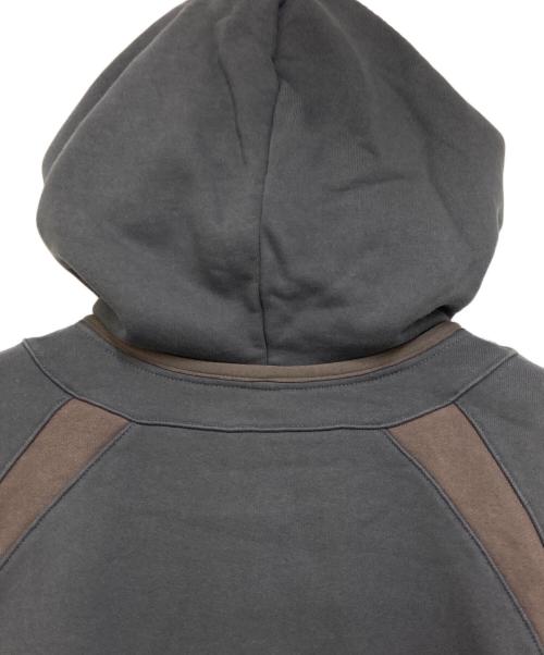 san san gear（サンサンギア）san san gear (サンサンギア) OBLIQUE HOODIE ZIP-UP グレー サイズ:1の古着・服飾アイテム