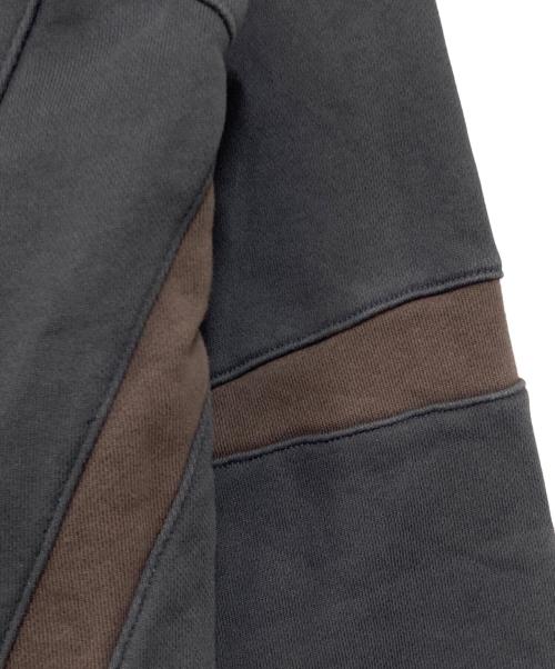 san san gear（サンサンギア）san san gear (サンサンギア) OBLIQUE HOODIE ZIP-UP グレー サイズ:1の古着・服飾アイテム