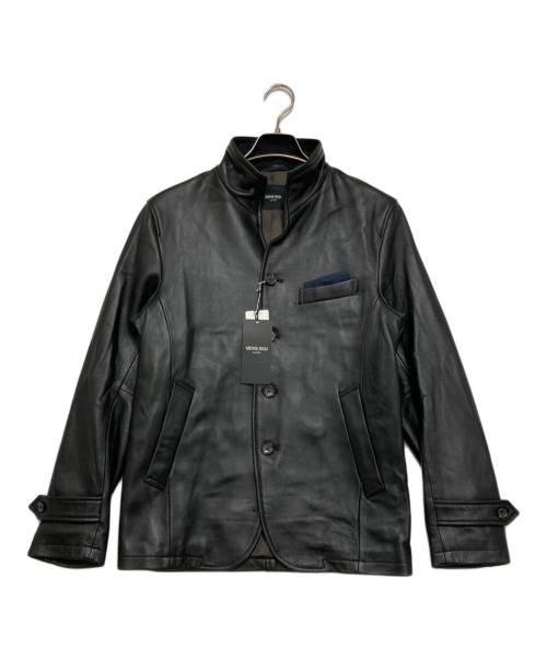 MEN'S BIGI（メンズビギ）MEN'S BIGI (メンズビギ) ラムレザークロームタンニングレザーブルゾン ブラック サイズ:2の古着・服飾アイテム