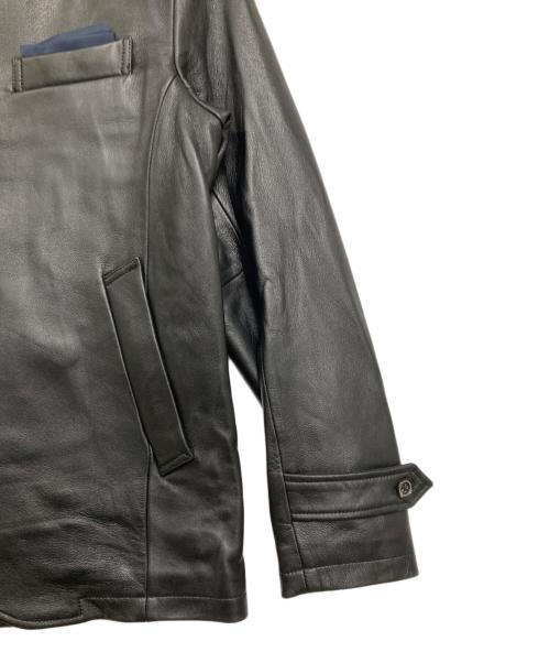 MEN'S BIGI（メンズビギ）MEN'S BIGI (メンズビギ) ラムレザークロームタンニングレザーブルゾン ブラック サイズ:2の古着・服飾アイテム