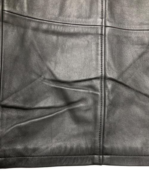 MEN'S BIGI（メンズビギ）MEN'S BIGI (メンズビギ) ラムレザークロームタンニングレザーブルゾン ブラック サイズ:2の古着・服飾アイテム