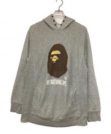A BATHING APE Classics（ァ・ベイシング・エイプ クラシックス）の古着「スタッズデザイン/プリントプルオーバーパーカー」｜グレー
