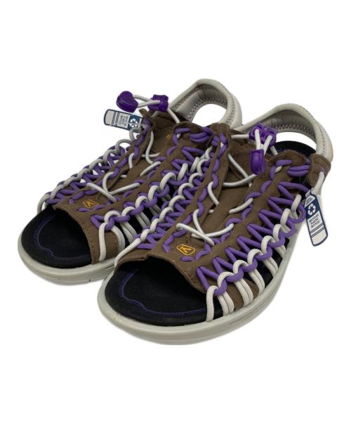 KEEN（キーン）KEEN (キーン) emmi atelier (エミアトリエ) UNEEK II OT ブラウン×パープル サイズ:US7の古着・服飾アイテム