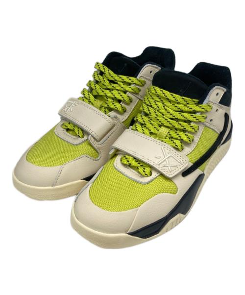 NIKE（ナイキ）NIKE (ナイキ) JUMPMAN JACK TR アイボリー×黄緑 サイズ:US6.5の古着・服飾アイテム