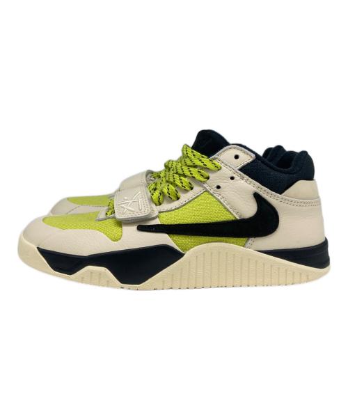 NIKE（ナイキ）NIKE (ナイキ) JUMPMAN JACK TR アイボリー×黄緑 サイズ:US6.5の古着・服飾アイテム