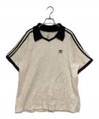 adidasアディダス）の古着「CLASSICS WAFFLE POLO」｜アイボリー