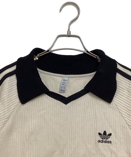 adidas（アディダス）adidas (アディダス) CLASSICS WAFFLE POLO アイボリー サイズ:XLの古着・服飾アイテム