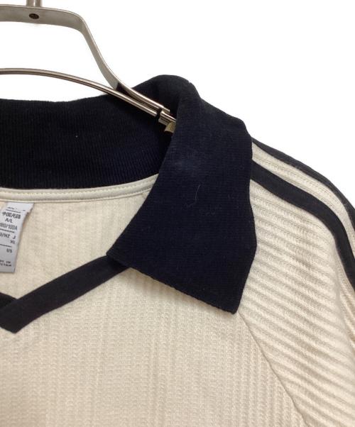 adidas（アディダス）adidas (アディダス) CLASSICS WAFFLE POLO アイボリー サイズ:XLの古着・服飾アイテム