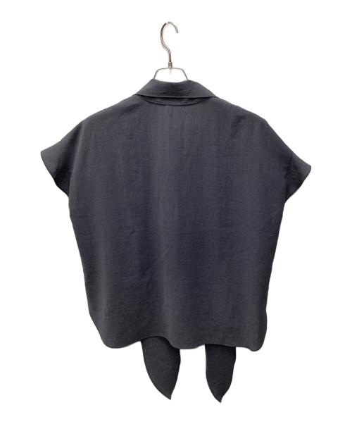 M7days（エムセブンデイズ）M7days (エムセブンデイズ) ボウタイブラウス グレー サイズ:2の古着・服飾アイテム