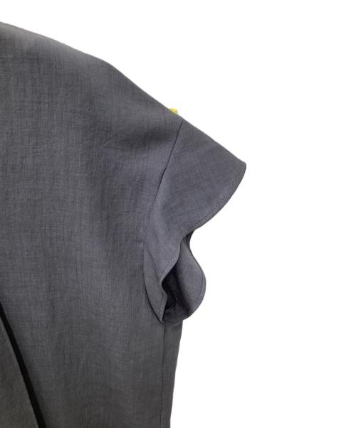 M7days（エムセブンデイズ）M7days (エムセブンデイズ) ボウタイブラウス グレー サイズ:2の古着・服飾アイテム