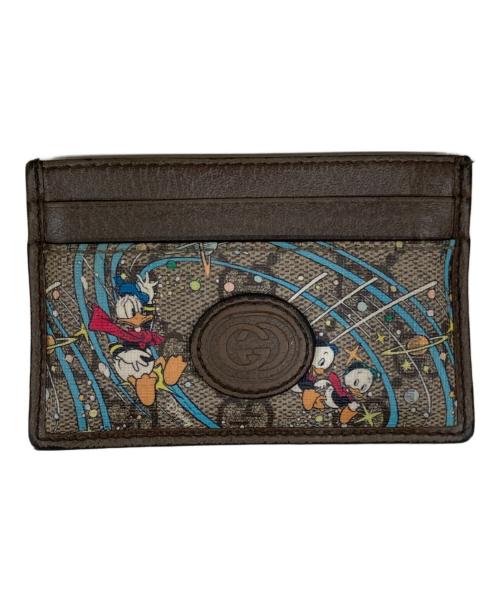 GUCCI（グッチ）GUCCI (グッチ) Disney (ディズニー) カードケース ブラウンの古着・服飾アイテム