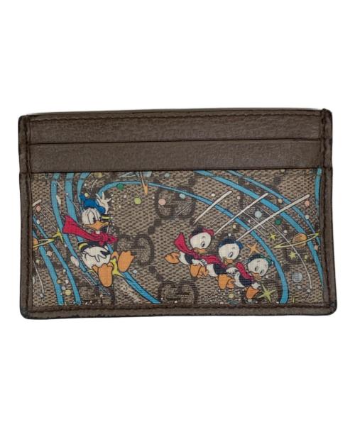 GUCCI（グッチ）GUCCI (グッチ) Disney (ディズニー) カードケース ブラウンの古着・服飾アイテム