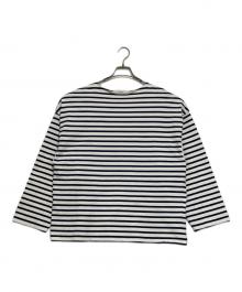 MARKA（マーカ）の古着「BASQUE SHIRT ORGANIC COTTON（バスクシャツオーガニックコットン）」｜ホワイト×ネイビー