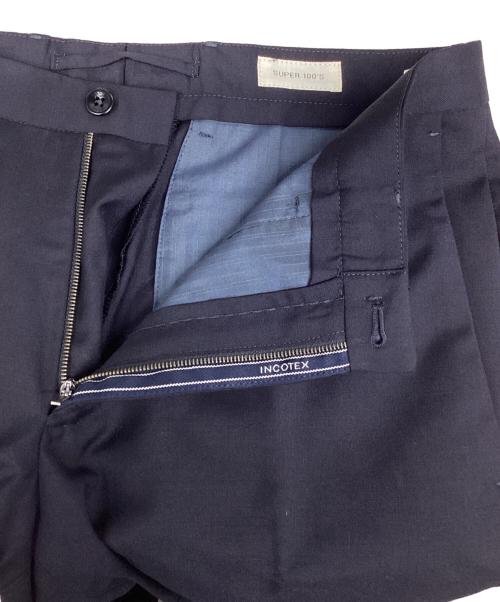 INCOTEX（インコテックス）INCOTEX (インコテックス) サマーウールショーツ ネイビー サイズ:44の古着・服飾アイテム