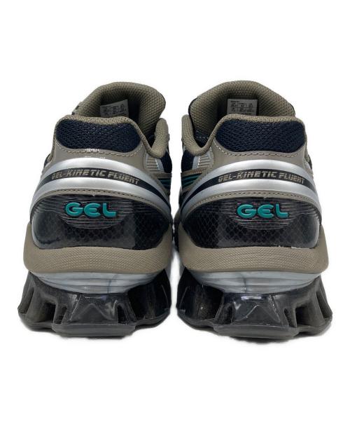 asics（アシックス）asics (アシックス) Gel kinetic fluentスニーカー ブラック×グリーン サイズ:US8.5の古着・服飾アイテム