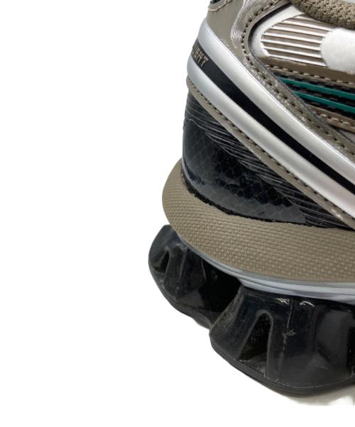 asics（アシックス）asics (アシックス) Gel kinetic fluentスニーカー ブラック×グリーン サイズ:US8.5の古着・服飾アイテム