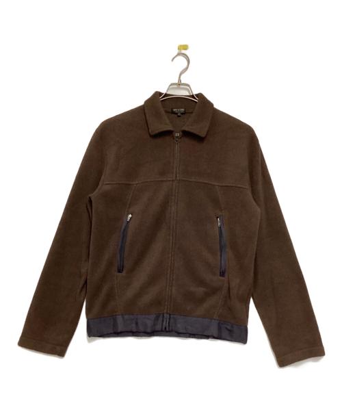 COMME des GARCONS HOMME PLUS（コムデギャルソンオムプリュス）COMME des GARCONS HOMME PLUS (コムデギャルソンオムプリュス) 切替フリースジャケット ブラウン サイズ:Lの古着・服飾アイテム