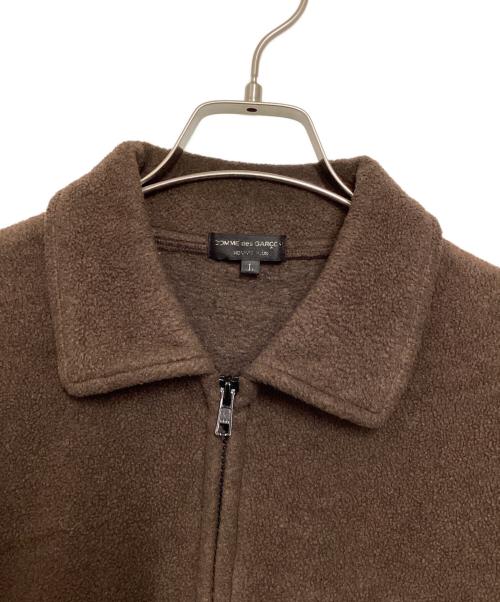 COMME des GARCONS HOMME PLUS（コムデギャルソンオムプリュス）COMME des GARCONS HOMME PLUS (コムデギャルソンオムプリュス) 切替フリースジャケット ブラウン サイズ:Lの古着・服飾アイテム
