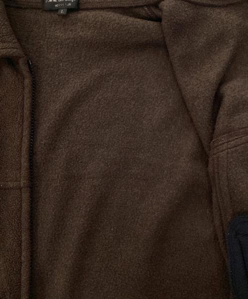 COMME des GARCONS HOMME PLUS（コムデギャルソンオムプリュス）COMME des GARCONS HOMME PLUS (コムデギャルソンオムプリュス) 切替フリースジャケット ブラウン サイズ:Lの古着・服飾アイテム
