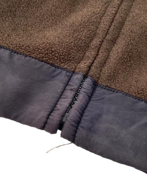 COMME des GARCONS HOMME PLUS（コムデギャルソンオムプリュス）COMME des GARCONS HOMME PLUS (コムデギャルソンオムプリュス) 切替フリースジャケット ブラウン サイズ:Lの古着・服飾アイテム