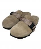 OFFWHITEオフホワイト）の古着「Suede Industrial Belt Sabot」｜ベージュ