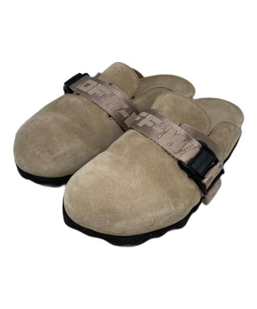 OFFWHITE（オフホワイト）OFFWHITE (オフホワイト) Suede Industrial Belt Sabot ベージュ サイズ:36の古着・服飾アイテム