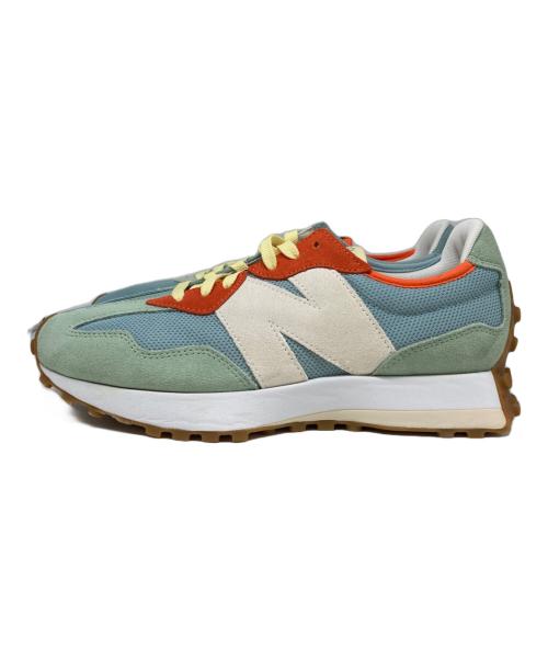 NEW BALANCE（ニューバランス）NEW BALANCE (ニューバランス) TODDSNYDER (トッドシュナイダー) MS327 ローカットスニーカー グリーン×ブルー サイズ:US9.5の古着・服飾アイテム
