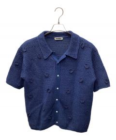 中古・古着通販】NKNIT (ンニット) logo KNIT cardigan/ロゴ ニット