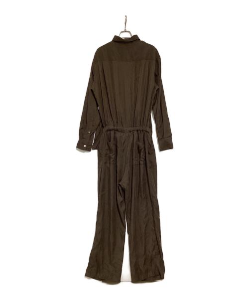 YOKE（ヨーク）YOKE (ヨーク) CUPRO JUMP SUIT ブラウン サイズ:1の古着・服飾アイテム
