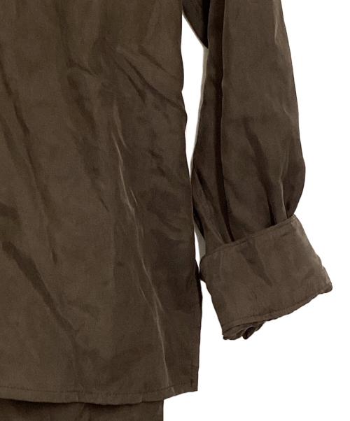 YOKE（ヨーク）YOKE (ヨーク) CUPRO JUMP SUIT ブラウン サイズ:1の古着・服飾アイテム