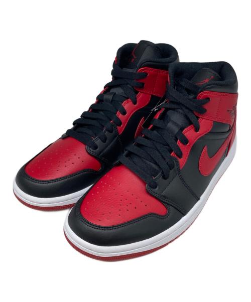 NIKE（ナイキ）NIKE (ナイキ) AIR JORDAN 1 MID ブラック×レッド サイズ:US8.5の古着・服飾アイテム