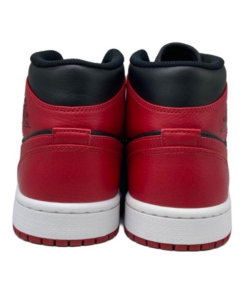 NIKE（ナイキ）NIKE (ナイキ) AIR JORDAN 1 MID ブラック×レッド サイズ:US8.5の古着・服飾アイテム
