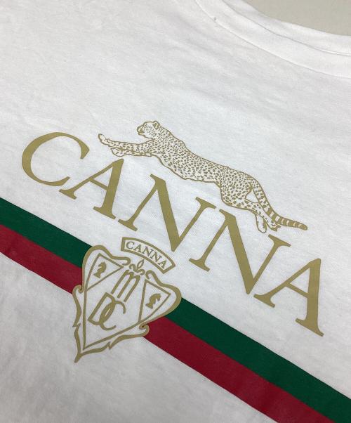 Americana（アメリカーナ）Americana (アメリカーナ) MUSE de Deuxieme Classe (ミューズ ドゥーズィエム クラス) CANNA Tシャツ ホワイト サイズ:表記無しの古着・服飾アイテム