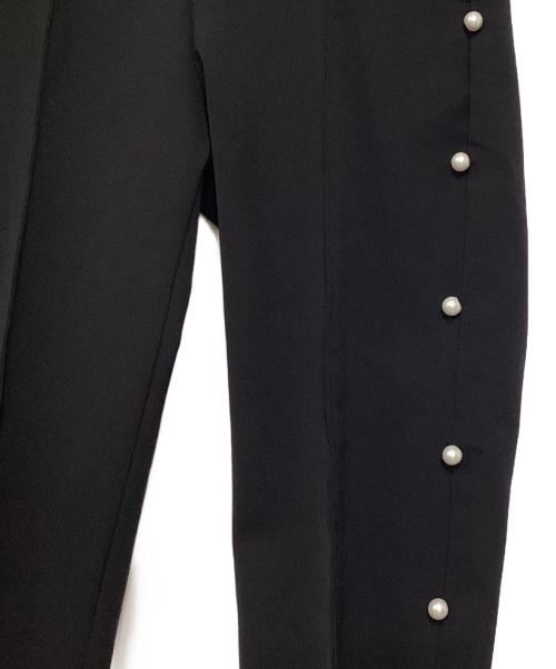 Amenochihare（アメノチハレ）Amenochihare (アメノチハレ) ストレッチサイドパールパンツ ブラック サイズ:Sの古着・服飾アイテム