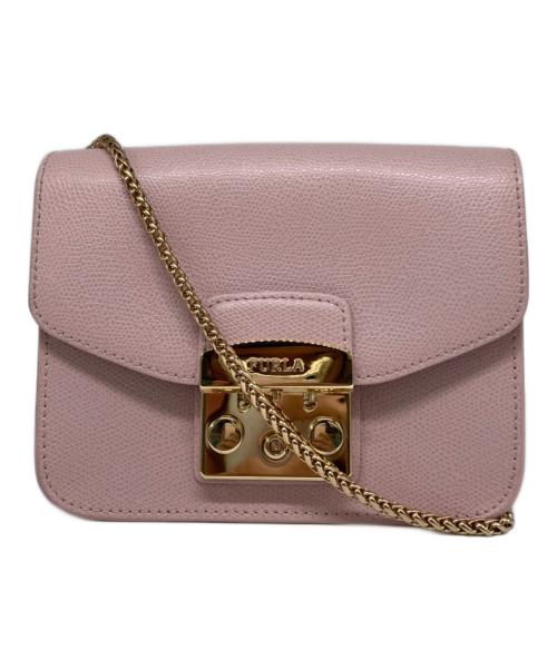 FURLA（フルラ）FURLA (フルラ) チェーンショルダーバッグ ピンクの古着・服飾アイテム