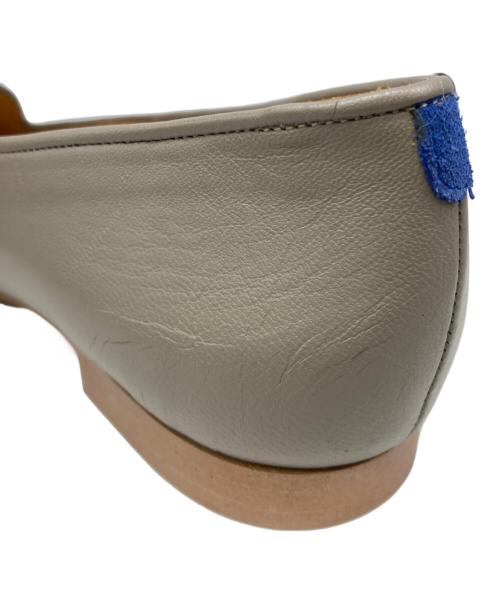 chatelles（シャテル）chatelles (シャテル) フラットパンプス グレー サイズ:38 1/2の古着・服飾アイテム