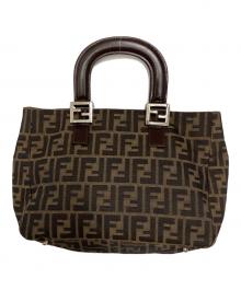 FENDI（フェンディ）の古着「ズッカ柄ハンドバッグ」｜ブラウン