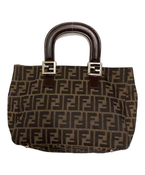 FENDI（フェンディ）FENDI (フェンディ) ズッカ柄ハンドバッグ ブラウンの古着・服飾アイテム