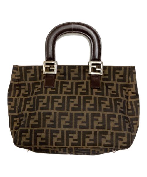 FENDI（フェンディ）FENDI (フェンディ) ズッカ柄ハンドバッグ ブラウンの古着・服飾アイテム
