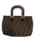FENDI（フェンディ）の古着「ズッカ柄ハンドバッグ」｜ブラウン