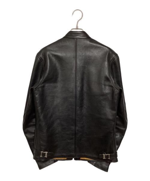 ADDICT CLOTHES（アディクト クローズ）ADDICT CLOTHES (アディクト クローズ) NEW VINTAGE (ニュービンテージ) ホースレハイド シングルライダースジャケット ブラック サイズ:38の古着・服飾アイテム