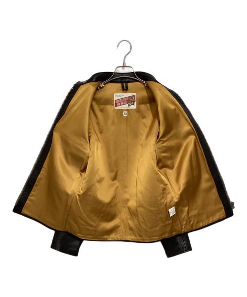 ADDICT CLOTHES（アディクト クローズ）ADDICT CLOTHES (アディクト クローズ) NEW VINTAGE (ニュービンテージ) ホースレハイド シングルライダースジャケット ブラック サイズ:38の古着・服飾アイテム