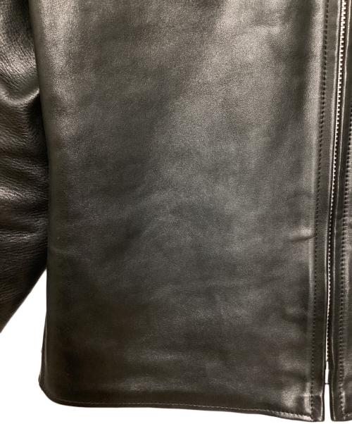 ADDICT CLOTHES（アディクト クローズ）ADDICT CLOTHES (アディクト クローズ) NEW VINTAGE (ニュービンテージ) ホースレハイド シングルライダースジャケット ブラック サイズ:38の古着・服飾アイテム