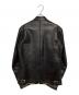 ADDICT CLOTHES (アディクト クローズ) NEW VINTAGE (ニュービンテージ) ホースレハイド シングルライダースジャケット ブラック サイズ:38：63000円