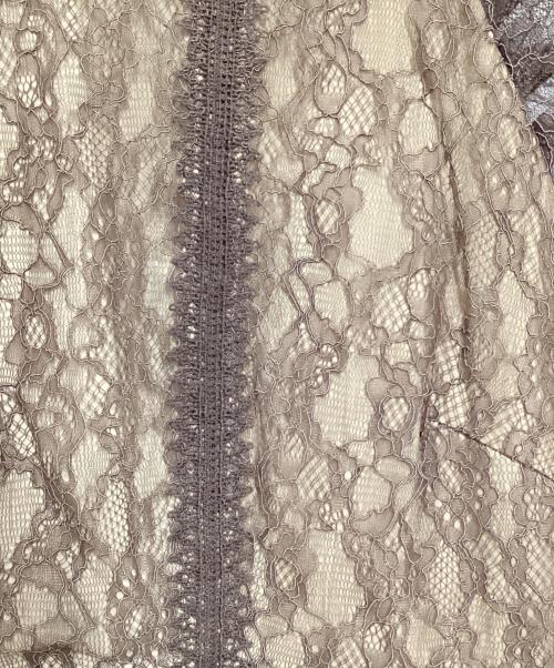 LAGUNA MOON（ラグナムーン）LAGUNA MOON (ラグナムーン) ショルダーギャザーレースマキシドレス ブラウン サイズ:Sの古着・服飾アイテム