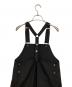 中古・古着 THE RERACS (ザ リラクス) シンセティックレザーエプロンドワンピース ブラック サイズ:36：14000円