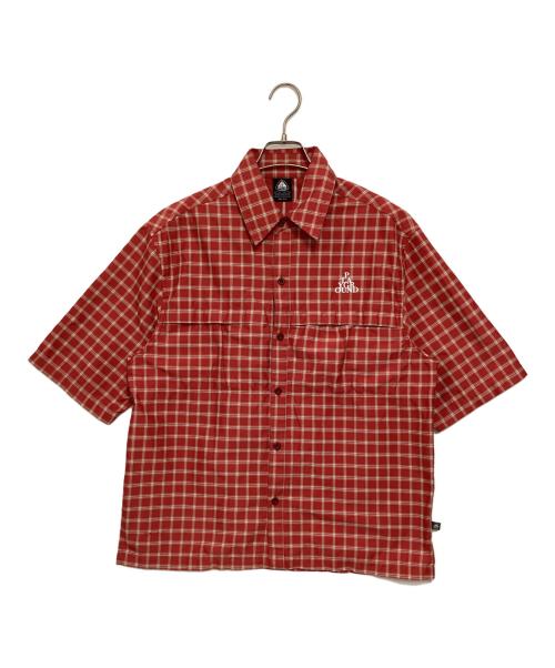 NIKE ACG（ナイキエーシージー）NIKE ACG (ナイキエージーシー) チェックシャツ レッド サイズ:Sの古着・服飾アイテム